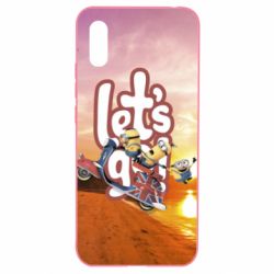 Чехол для Xiaomi Redmi 9a LET'S GO MINIONS - PrintSalon