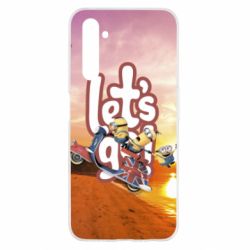 Чехол для Realme 6 LET'S GO MINIONS - PrintSalon