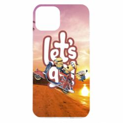 Чехол для iPhone 14 LET'S GO MINIONS - PrintSalon