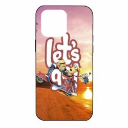 Чехол для iPhone 14 Pro Max LET'S GO MINIONS - PrintSalon