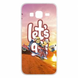 Чехол для Samsung J3 2016 LET'S GO MINIONS - PrintSalon