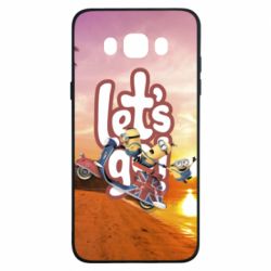 Чехол для Samsung J7 2016 LET'S GO MINIONS - PrintSalon