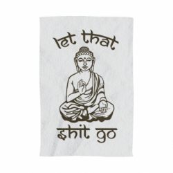 Полотенце с принтом Let that shit go - PrintSalon