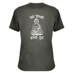 Камуфляжная футболка Let that shit go - PrintSalon