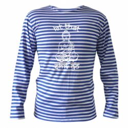 Тельняшка с длинным рукавом Let that shit go - PrintSalon