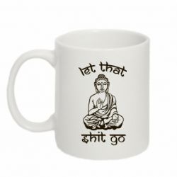 Чашка 320ml Let that shit go