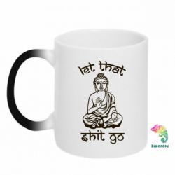 Чашка-хамелеон Let that shit go - PrintSalon