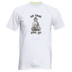 Мужская футболка для спорта Let that shit go - PrintSalon