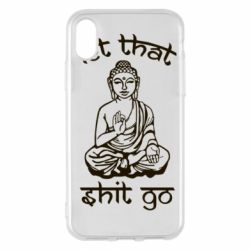 Чехол для iPhone X/Xs Let that shit go - PrintSalon