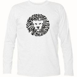 Футболка с длинным рукавом лев - PrintSalon