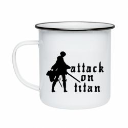 Кружка емальована Levi from Attack on Titan - PrintSalon