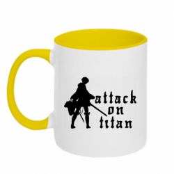 Чашка двокольорова Levi from Attack on Titan - PrintSalon