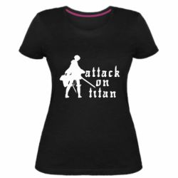 Жіноча преміум футболка Levi from Attack on Titan - PrintSalon