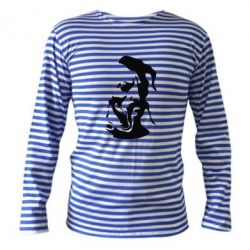 Тельняшка с длинным рукавом Лице козака - PrintSalon