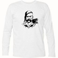 Футболка с длинным рукавом Лице українського козака - PrintSalon