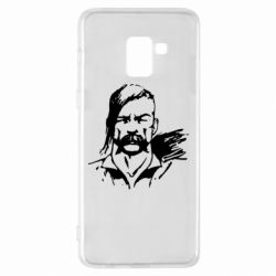 Чехол для Samsung A8+ 2018 Лице українського козака - PrintSalon