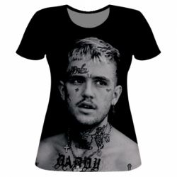 Женская футболка 3D Lil Peep fuck the population - PrintSalon