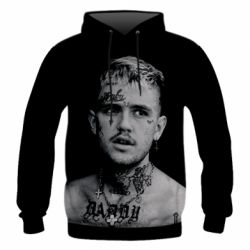 Мужское 3D худи Lil Peep fuck the population - PrintSalon