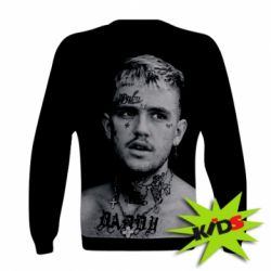 Детский 3D свитшот Lil Peep fuck the population - PrintSalon