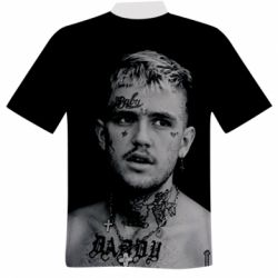 Мужская футболка 3D Lil Peep fuck the population - PrintSalon