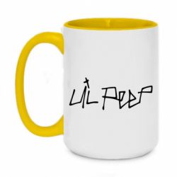 Чашка двухцветная 420ml Lil Peep - PrintSalon