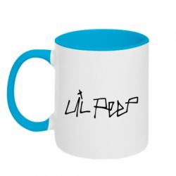 Чашка двухцветная 320ml Lil Peep - PrintSalon