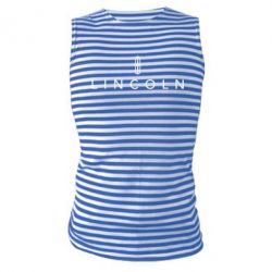 Майка-тельняшка Lincoln logo - PrintSalon