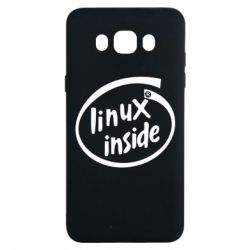 Чехол для Samsung J7 2016 Linux Inside - PrintSalon