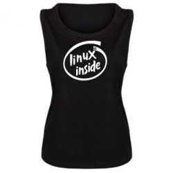 Женская майка Linux Inside - PrintSalon