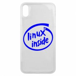 Чехол для iPhone Xs Max Linux Inside - PrintSalon