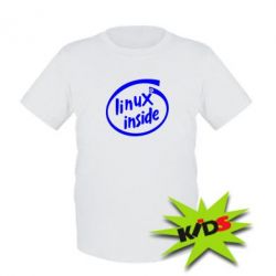 Детская футболка Linux Inside - PrintSalon