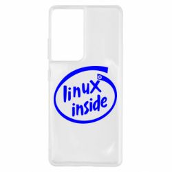 Чехол для Samsung S21 Ultra Linux Inside - PrintSalon