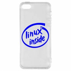 Чехол для iPhone5/5S/SE Linux Inside - PrintSalon