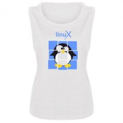 Майка жіноча Linux pinguine - PrintSalon