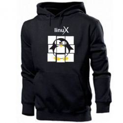 Чоловіче худі Linux pinguine - PrintSalon