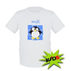Дитяча футболка Linux pinguine - PrintSalon