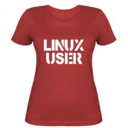 Женская футболка Linux User - PrintSalon