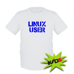 Детская футболка Linux User - PrintSalon