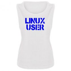 Женская майка Linux User - PrintSalon