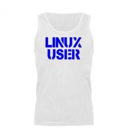 Мужская майка Linux User - PrintSalon