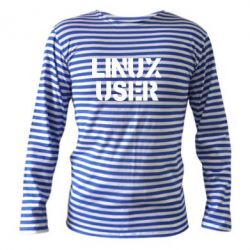 Тельняшка с длинным рукавом Linux User - PrintSalon