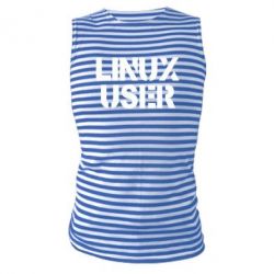 Майка-тельняшка Linux User - PrintSalon