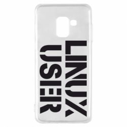 Чехол для Samsung A8 2018 Linux User