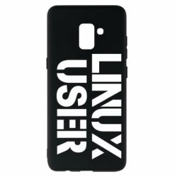 Чехол для Samsung A8+ 2018 Linux User - PrintSalon