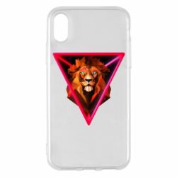Чехол для iPhone X/Xs Lion art - PrintSalon