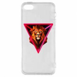 Чехол для iPhone5/5S/SE Lion art - PrintSalon
