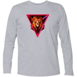 Футболка с длинным рукавом Lion art - PrintSalon