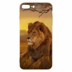 Чехол для iPhone 7 Plus Lion in the field - PrintSalon