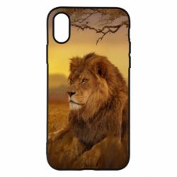 Чехол для iPhone X/Xs Lion in the field - PrintSalon