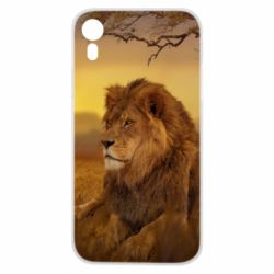 Чехол для iPhone XR Lion in the field - PrintSalon